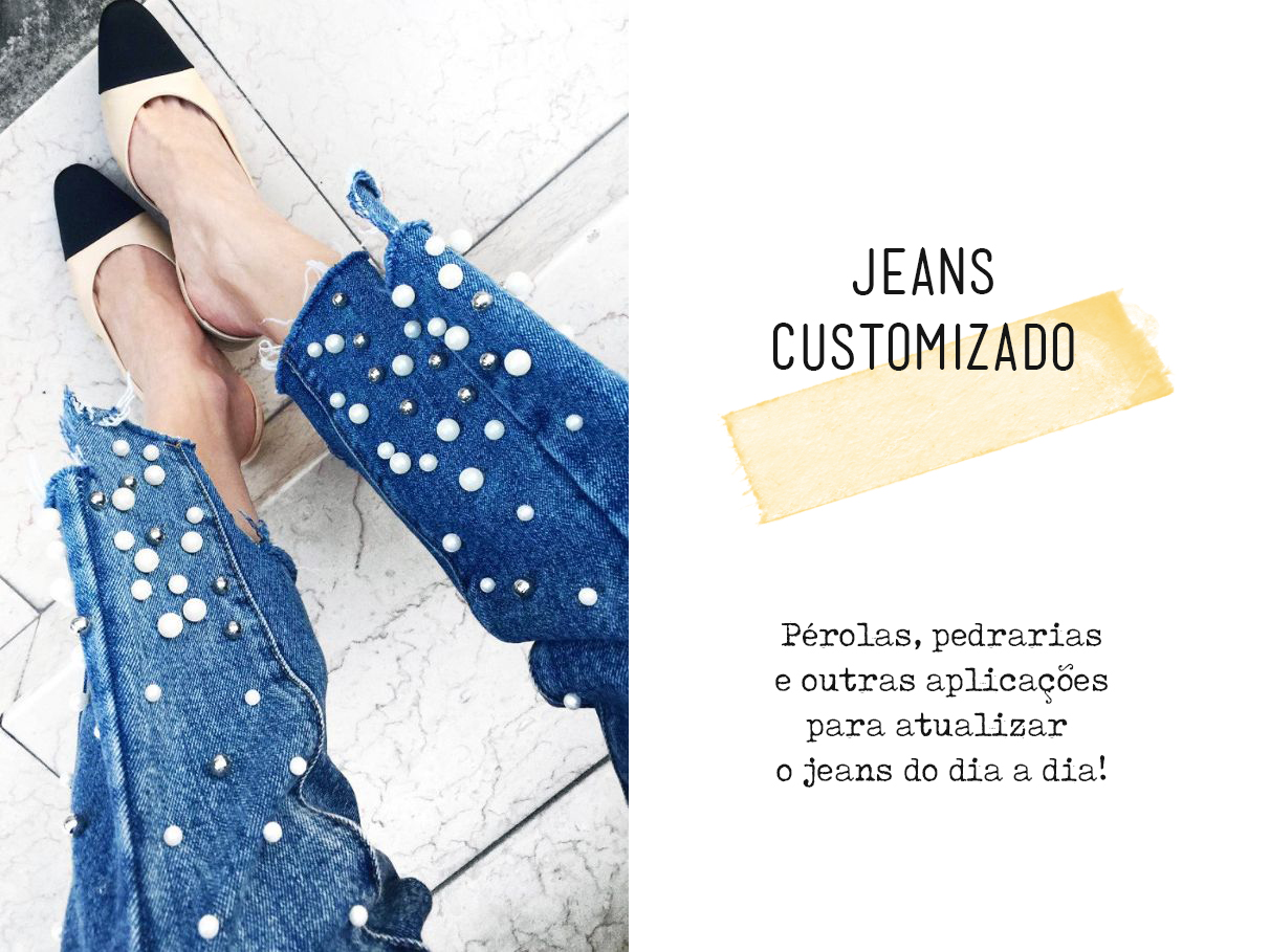 customizar calça jeans feminina